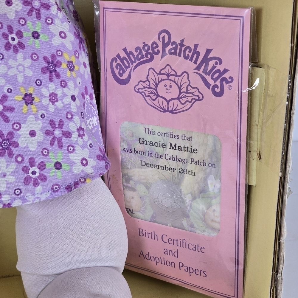 NIB Cabbage Patch Doll 25th Anniversay Premier Edition Baby Gracie AMattie 2008 - Picture 5 of 10